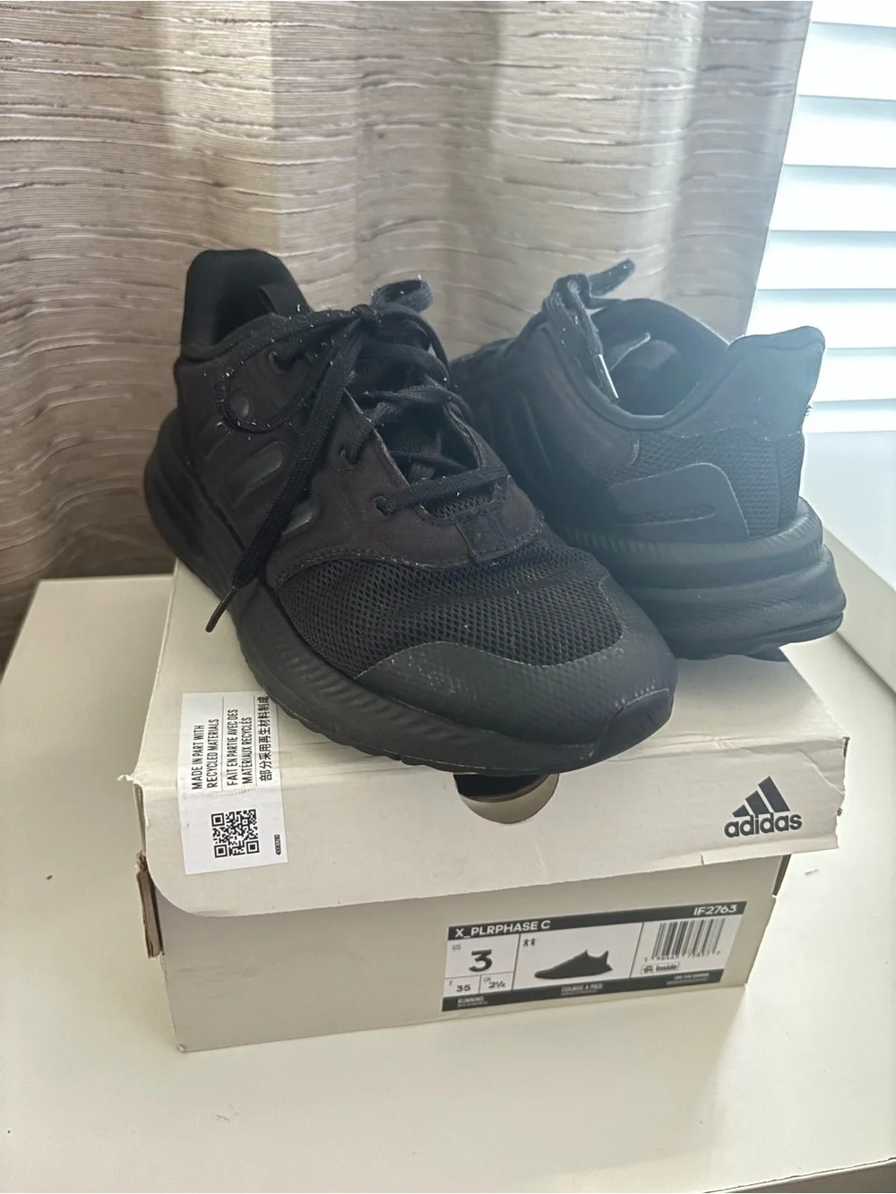 adidas Kids Black Athletic Sneakers